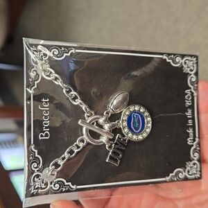 Florida Gators toggle football bracelet